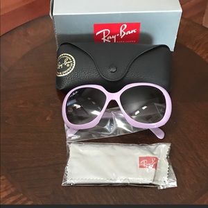 Authentic New Ray Ban Oval Lilac Sunglasses